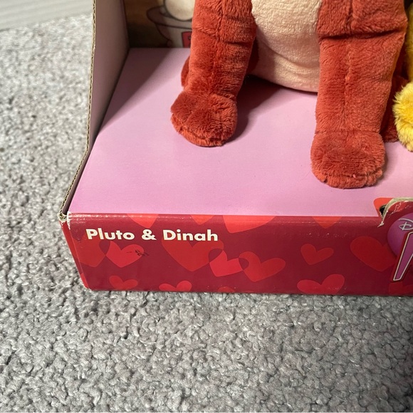 Walt Disney KISS PLUTO & DINAH PLUSH Stuffed Animal DISNEY STORE New - Picture 7 of 9